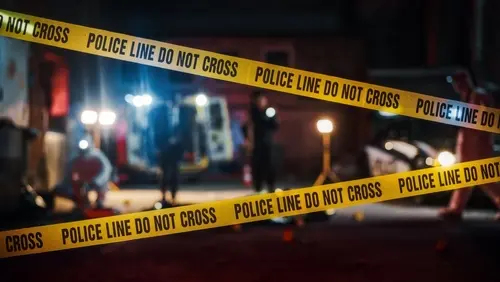 Police tape represents the concept of a Tennessee murder defense lawyer.